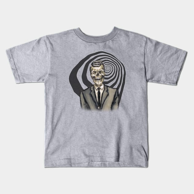 Rod Skulling Kids T-Shirt by ArtGuyDesigns